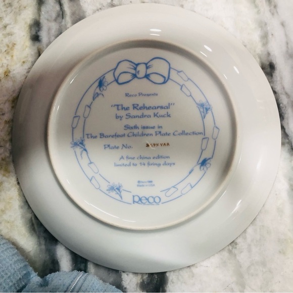Sandra Kuck Collectors Plate “The Rehearsal” Ballet Piano Vintage 1988 - Picture 5 of 9